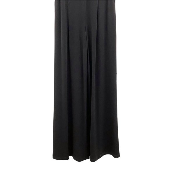 🌺SOLD🌺Eliza J | Black Off-the-Shoulder Ruffle Wide Leg Jumpsuit Pockets 6 - Picture 5 of 8